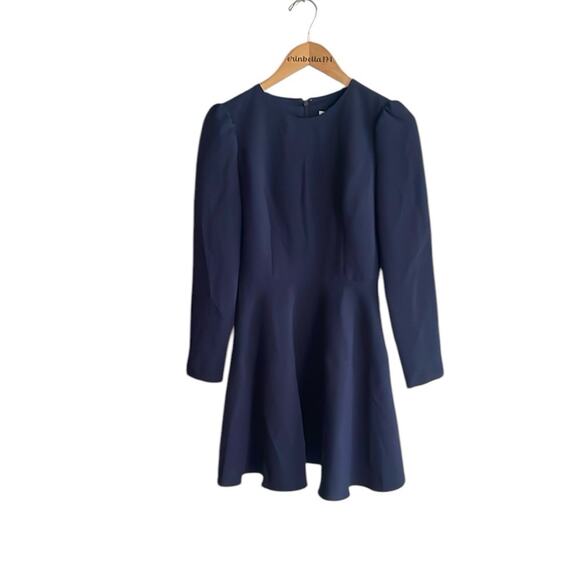 Gal Meets Glam Celeste Fit and Flare Dress Navy - Picture 2 of 14